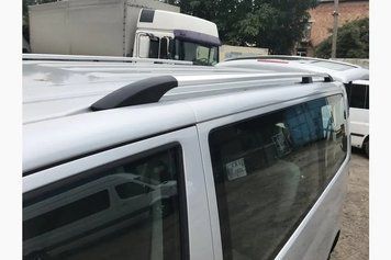 Рейлінги Хром Коротка база, Пластикові ніжки Volkswagen T5 2010-2015 рр. hpc093/3 фото