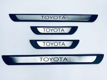 Накладки на пороги Toyota Camry V55 2015+ (хром-пласт) TAN24 00-00011750/9 фото