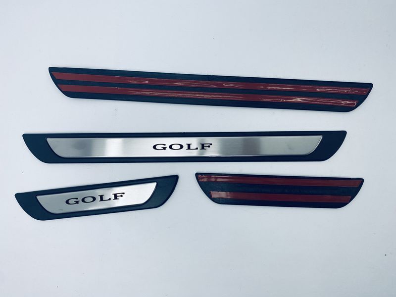 Накладки на пороги Volkswagen Golf Plus (хром-пласт) TAN24 00-00011496 фото