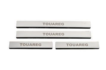 Volkswagen Touareg 2010-2018 Накладка на пороги Carmos V1 (4 шт, нерж) car300172 фото