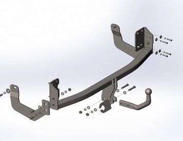 Фаркоп зйомний на Peugeot 509 GT 2010-2014 П.22 П.22 фото
