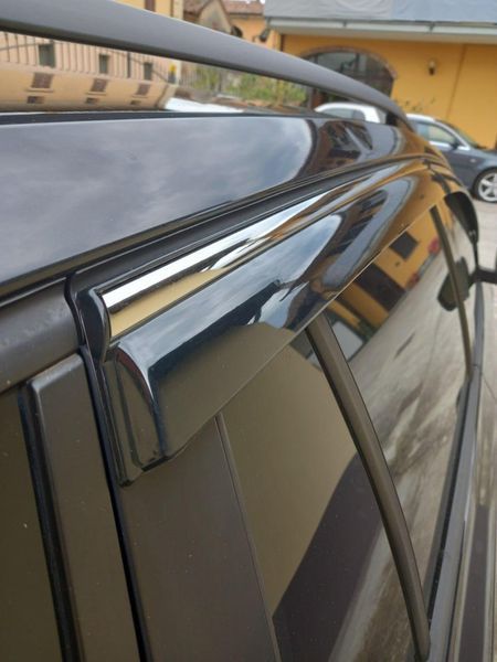 Дефлектор вікна для Skoda Octavia A7 2013-2019 Combi з нерж. хром полоскою 00-00014185 фото