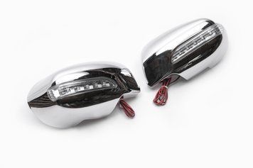 Mazda 6 2008-2012 Накладки на дзеркала LED (2 шт, пласт) lm-6403l фото
