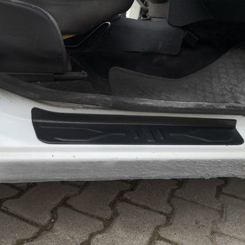 Dacia Lodgy 2012-2022 Накладки на дверні пороги EuroCap (4 шт, ABS) 72210313-010019/1 фото