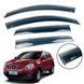 Дефлектор вікна для Nissan Qashqai I 2006-2014 з нерж. хром полоскою 00-00014215 фото 1