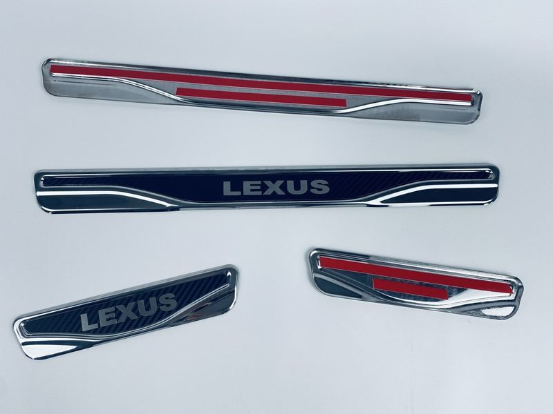 Накладки на пороги для Lexus IS (хром-карбон) TAN24 00-00014088/1 фото