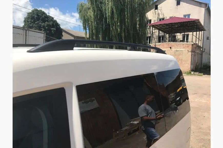 Рейлінги Skyport BLACK Максі база Volkswagen Caddy 2010-2015 рр. skp061/2 фото