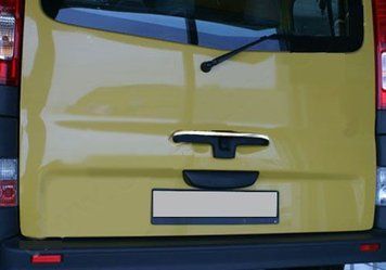 Renault Trafic 2001-2015 Хром планка на задню ручку (верхня, нерж) 6124051 фото