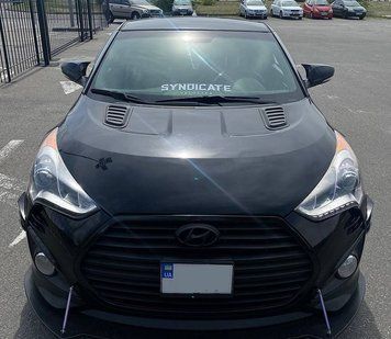 Hyundai Veloster 2011-2017 Накладки на дзеркала із вирізом під поворот BMW-style (2 шт) 058hy100101/4 фото