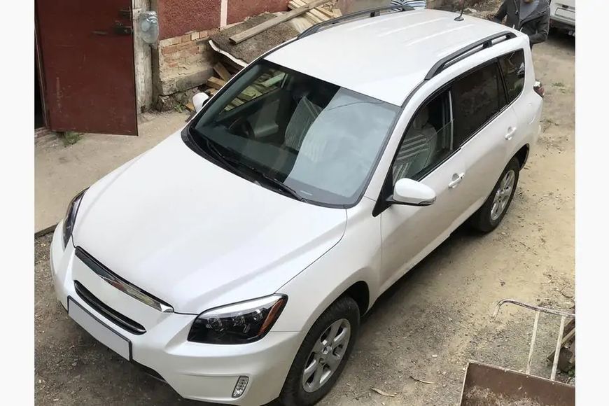 Рейлінги Чорні Турецькі Довга база, Металеві ніжки Toyota RAV 4 2006-2013 рр. me1068/2 фото