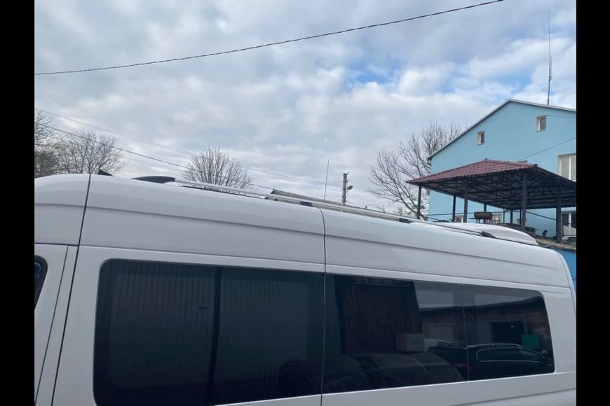 Рейлінги DD (2 шт., алюм) 265 см, Хром Renault Master 1998-2010 рр. hpc148/8 фото