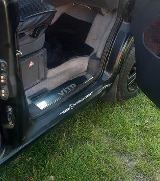 Mercedes Vito W638 1996-2003 Накладки на внутрішні пороги Carmos V1 (3 шт, нерж.) car0106 фото