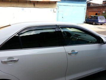 Дефлектор вікна HIC для Toyota Camry V50 2011-2017 (з хром молдингом) HIC.T110-M фото