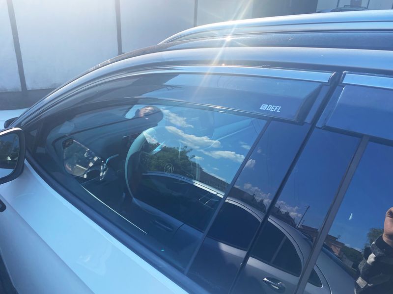 Дефлектор вікна для Volkswagen ID.4 2021+ з нерж. хром полоскою 00-00014178 фото
