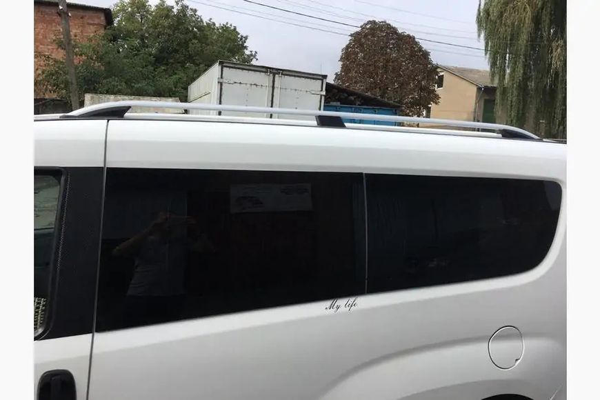 Рейлінги CROWN (сірий мат) Стандартна база Fiat Doblo II 2010-2022 рр. skp002/1 фото