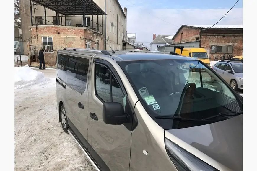 Рейлінги Хром Довга база, металеві ніжки Nissan NV300/Primastar 2016-рр. met083/1 фото