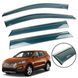 Дефлектор вікна для Hyundai Santa Fe 2012-2018 з нерж. хром полоскою 00-00014192 фото 1