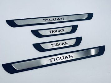 Накладки на пороги Volkswagen Tiguan 2 2016+ (хром-пласт) TAN24 00-00011726 фото