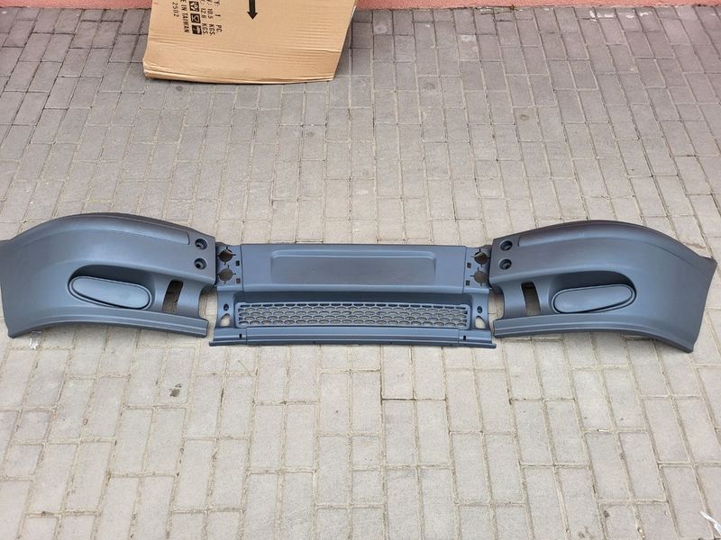 Бампер передній цільнолитий, сірий на Ford Transit 2000-2006 FP2801901 фото