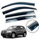 Дефлектор вікна для Volkswagen Tiguan 2007-2016 з нерж. хром полоскою 00-00014199 фото 1