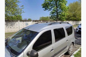 Рейлінги чорні Чавунні ніжки Renault Logan MCV 2005-2013 рр. met010/1 фото