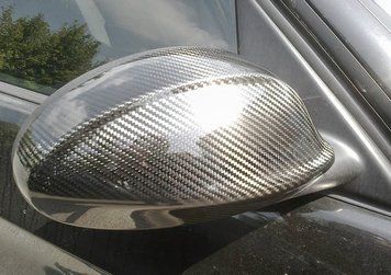 BMW 3 E90; E91; E92; E93 2005-2011 Накладки на дзеркала (2 шт.натуральний карбон) 1205093t фото