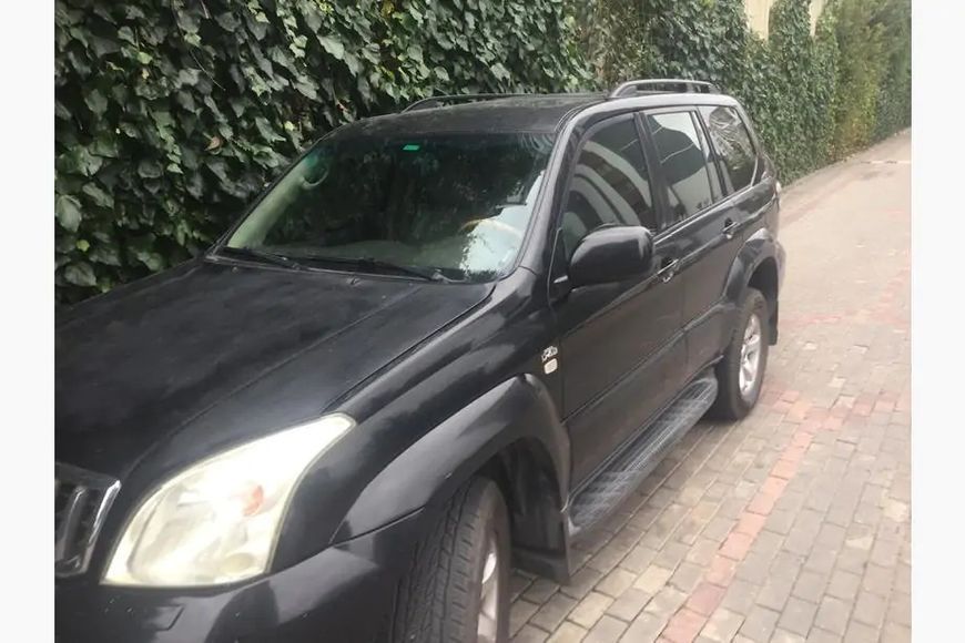 Рейлінги Skyport Black (2 шт) Toyota Land Cruiser Prado 120 skp756/2 фото