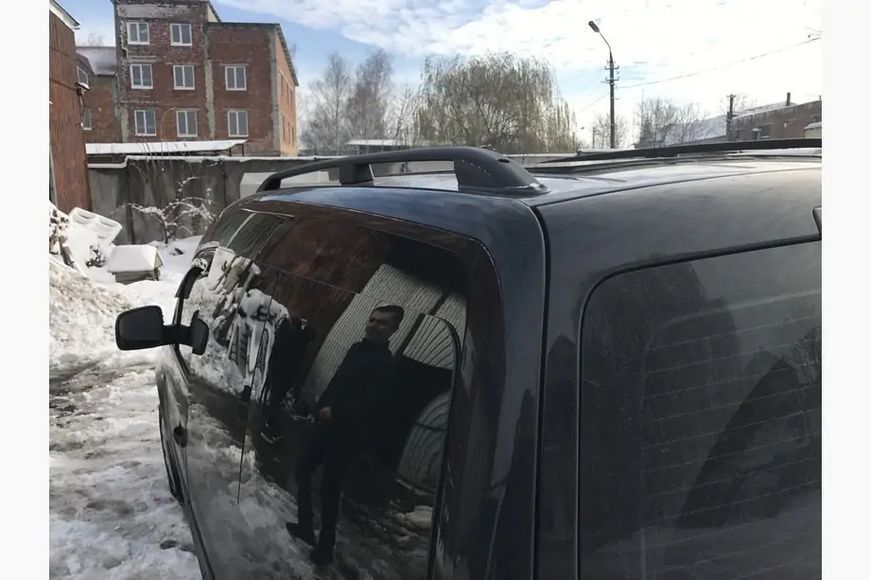 Рейлінги Skyport BLACK Стандартна база Volkswagen Caddy 2004-2010 рр. skp063/3 фото