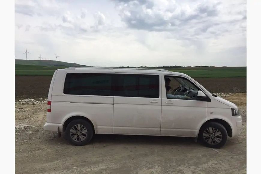 Рейлінги Skyport (білі) Довга база Volkswagen T5 Transporter 2003-2010 рр. skp369/3 фото