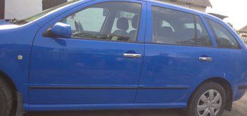 Skoda Fabia 2000-2007 Накладки на ручки (4 шт, нерж) Carmos - Турецька сталь car8259/16 фото