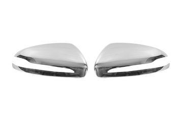 Mercedes C W205 2014-2021 Накладки на дзеркала (2 шт, нерж.) car2128200169/1 фото