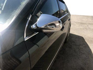 Volkswagen Passat B6 2006-2012 Накладки на дзеркала (2 шт., нерж) Carmos - Турецька сталь car200038 фото