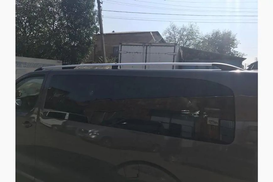 Рейлінги Хром XS база, металева ніжка Peugeot Traveller 2017- рр. dd57703/5 фото