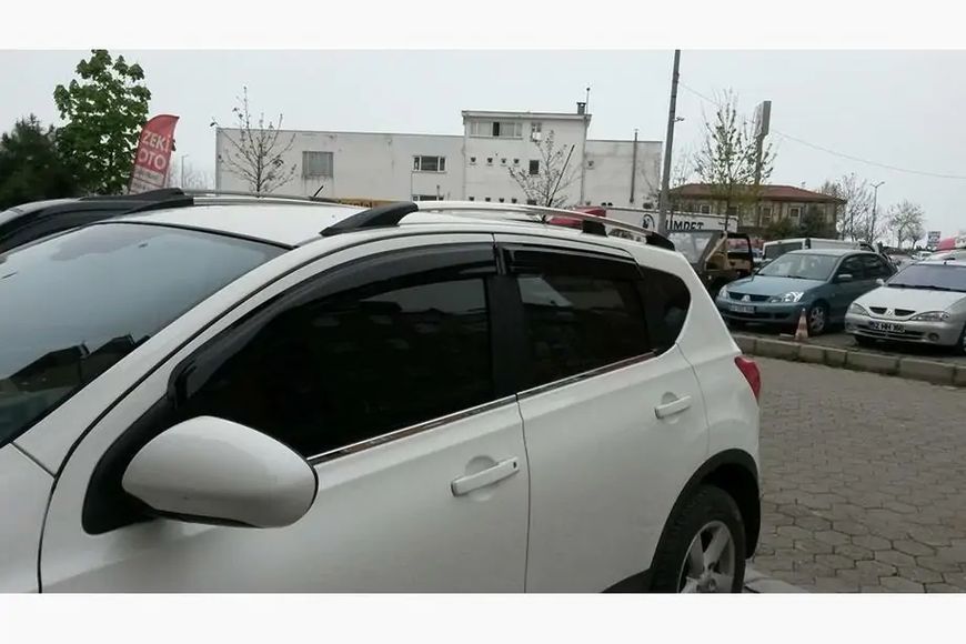 Рейлінги ХРОМ Для +2 версії, Пластикові ніжки Nissan Qashqai 2007-2010 рр. hpc958/1 фото