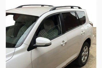 Рейлінги Чорні Турецькі Коротка база, Металеві ніжки Toyota RAV4 2006-2013 рр. met062/2 фото
