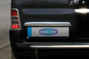 Citroen Berlingo 1996-2008 Накладка над номером (Дводверний, нерж.) 1520053 фото