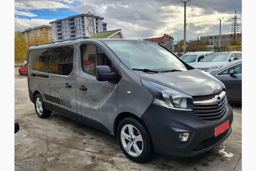 Рейлінги Skyport (чорні) Довга база Opel Vivaro 2015-2019 рр. skp552/4 фото