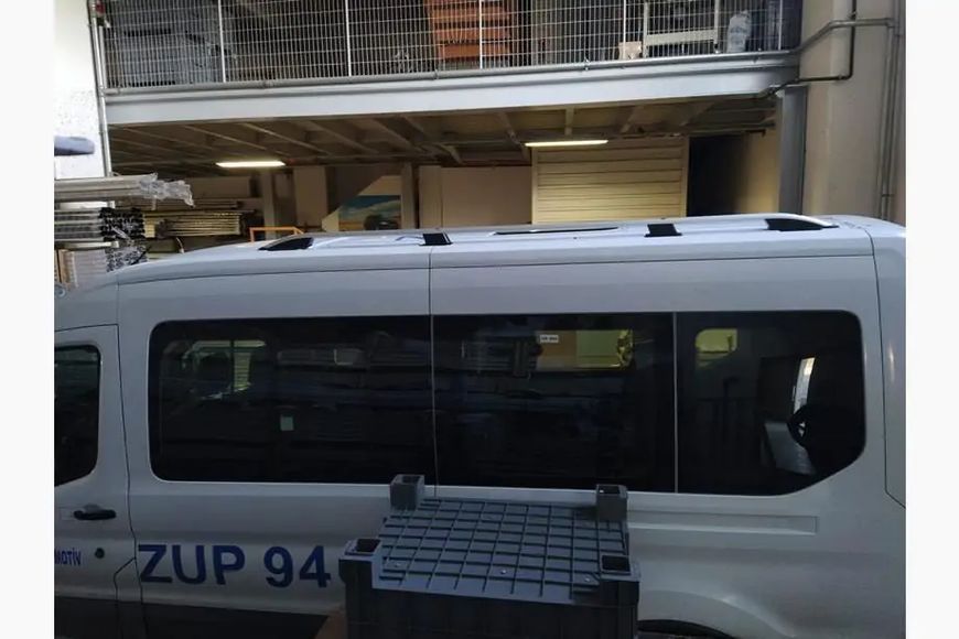 Рейлінги Skyport (2 шт, сірі) Ford Transit 2014- рр. dd84638/2 фото