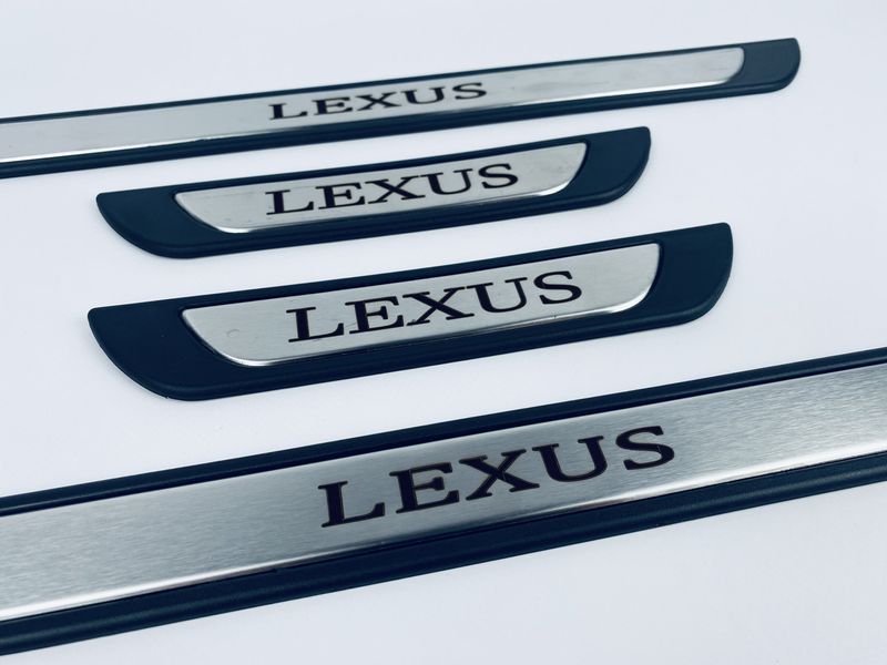 Накладки на пороги для Lexus LS 2007-2017 (хром-пласт) TAN24 00-00014077/13 фото