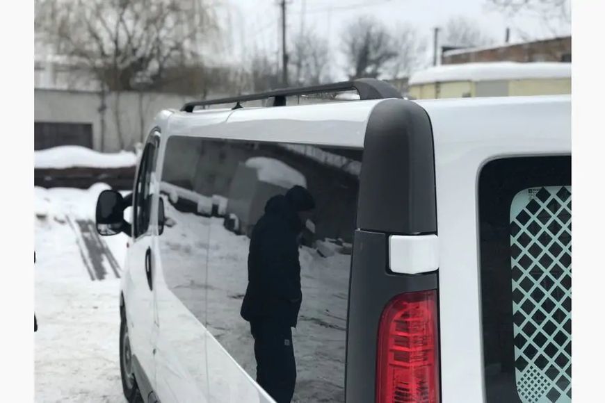 Рейлінги Чорні Коротка, пластикові ніжки Opel Vivaro 2001-2015 рр. hpb077/2 фото