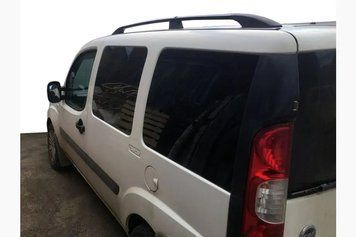 Рейлінги Чорні Стандартна база, металеві ніжки Fiat Doblo I 2005-2010 рр. met019/2 фото