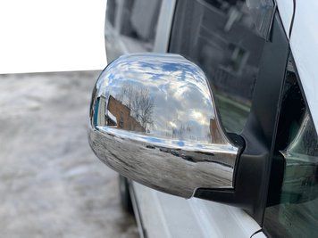 Mercedes Vito W639 2004-2014 Накладки на дзеркала (2 шт) OmsaLine - Італійська нержавійка 4721111 фото