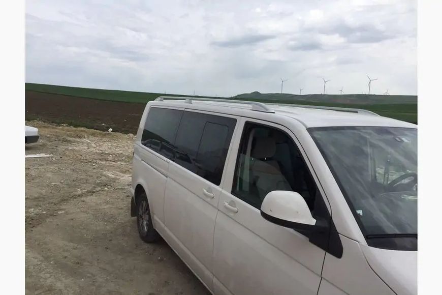 Рейлінги Skyport (білі) Довга база Volkswagen T6 skp369/2 фото