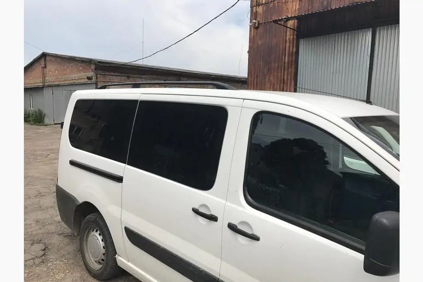 Рейлінги, Чорний колір Коротка база, Металеві ніжки Fiat Scudo 2007-2015 рр. met045/1 фото
