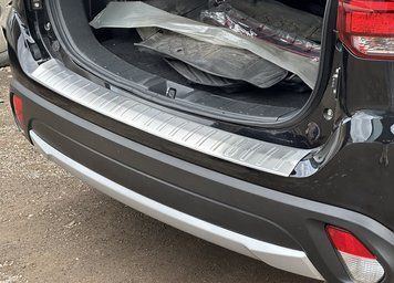 Mitsubishi Outlander 2012-2021 Накладка на задній бампер Carmos (нерж) car120195t фото