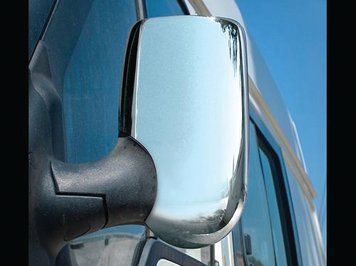 Ford Transit 2000-2014 Накладки на дзеркала (2 шт) Carmos - Хромований пластик car0056 фото