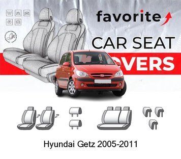 Чохли модельні Hyundai Getz 2005-2011 (хетчбек) FAVHY06 фото