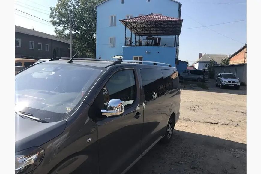 Рейлінги Хром XL база, пластикова ніжка Citroen Jumpy/Dispatch 2017- рр. hpc273/7 фото