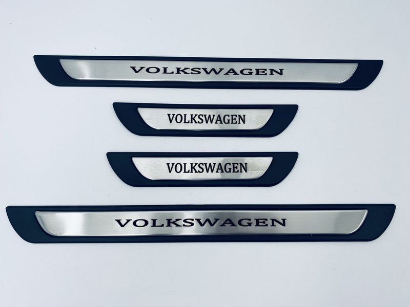 Накладки на пороги Volkswagen Jetta A5 (хром-пласт) TAN24 00-00011723/19 фото