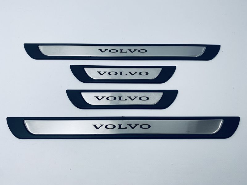 Накладки на пороги Volvo V40 1995+ (хром-пласт) TAN24 00-00011721/20 фото